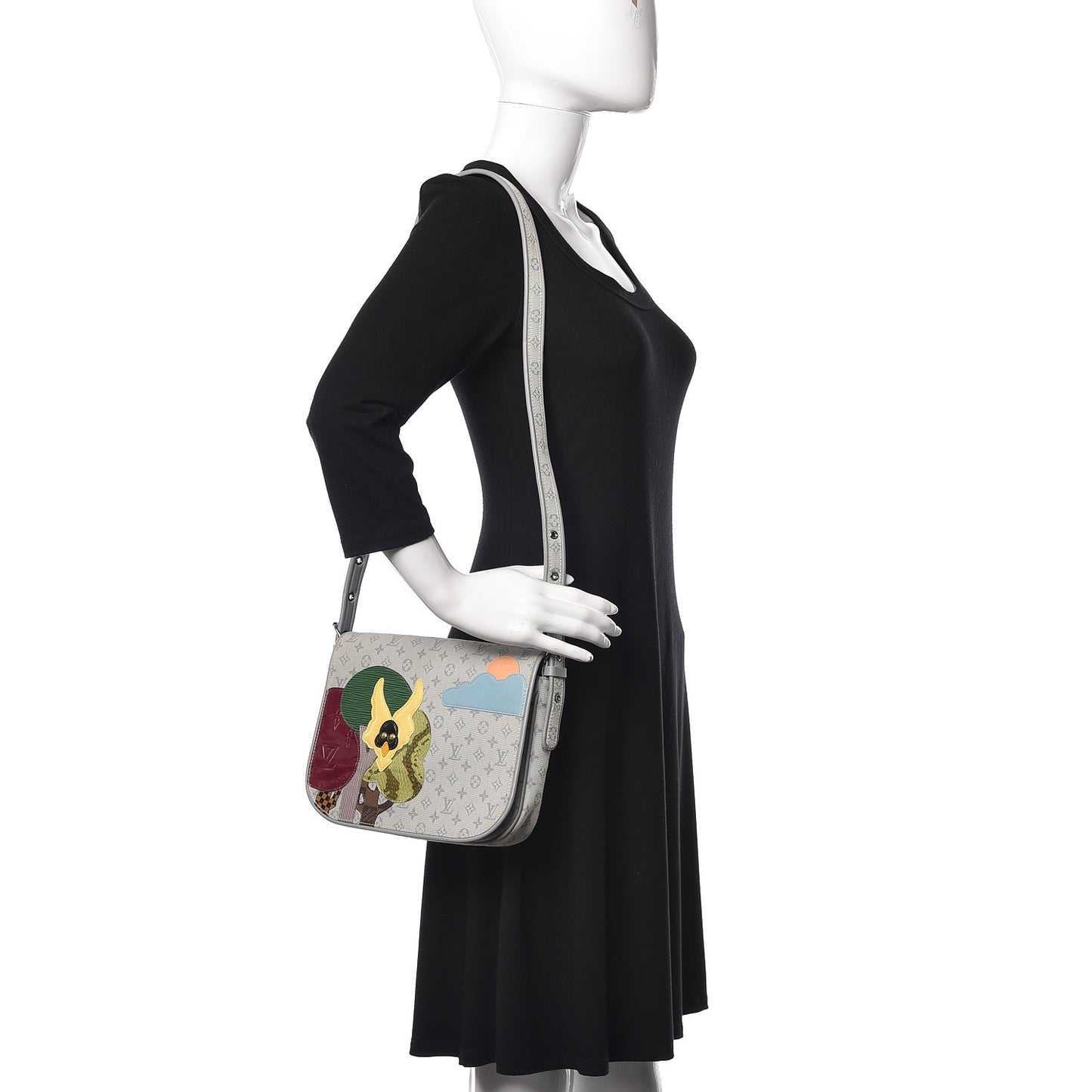 Mini Monogram Patchwork Conte De Fees Musette Grey