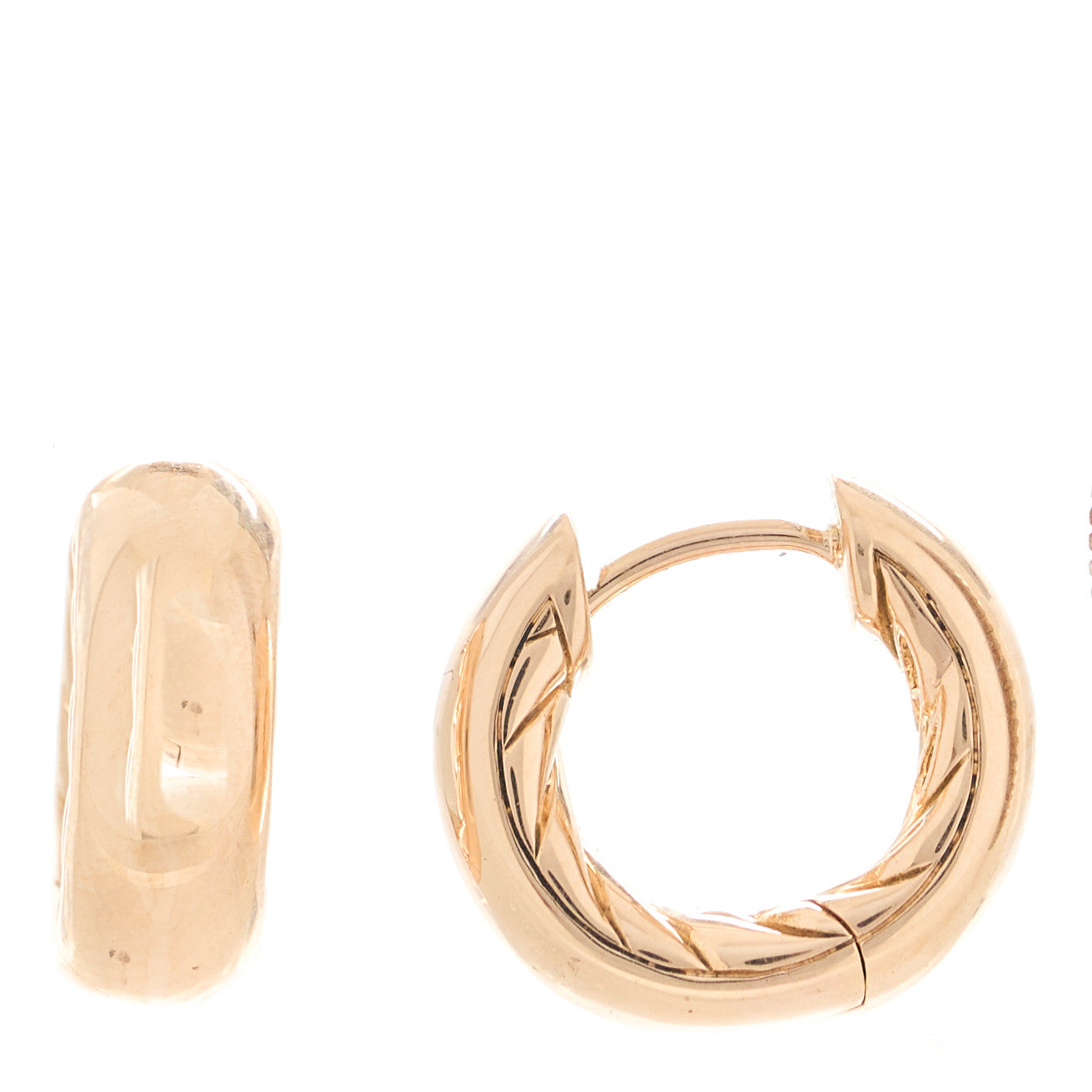 David Yurman 18K Rose Gold Mercer Micro Hoop Earrings 1 of 4