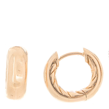 David Yurman 18K Rose Gold Mercer Micro Hoop Earrings 1 of 4