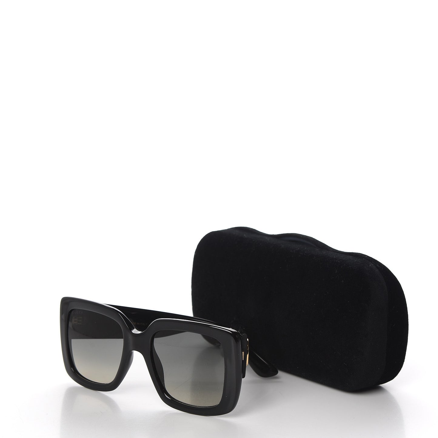 Acetate Square Frame Sunglasses GG0141S Black