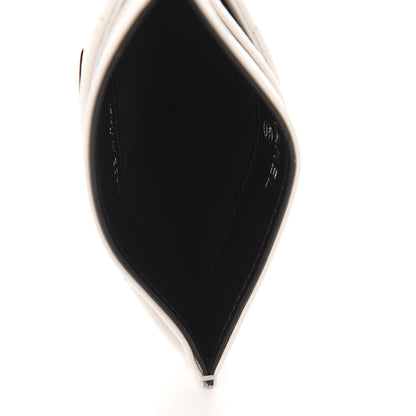Chanel Caviar Quilted My Everything Card Holder White Black 5 of 9