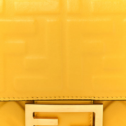 Fendi Nappa FF 1974 Embossed Baguette Mimosa 7 of 15