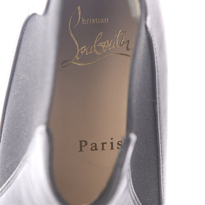Christian Louboutin Calfskin Ingrassato Womens Marmada Flat Chelsea Boots 35.5 Black 8 of 9