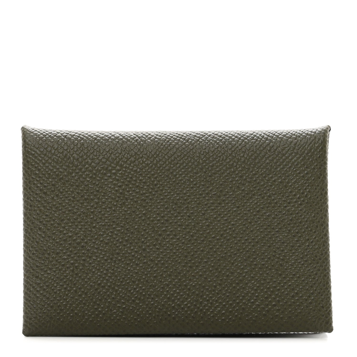 Hermes Epsom Calvi Card Case Vert De Gris 1 of 7