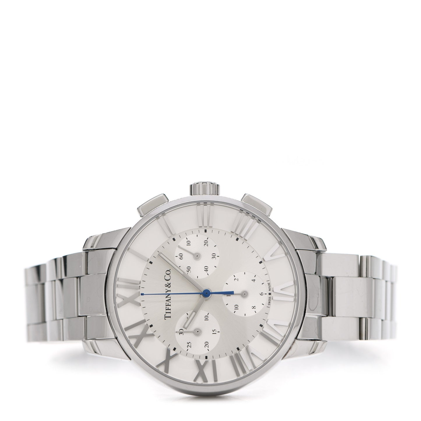 Stainless Steel 36mm Atlas Dome Chronograph Quartz Watch