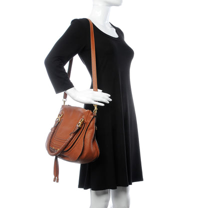 Chloe Calfskin Medium Marcie Satchel Tan 3 of 15