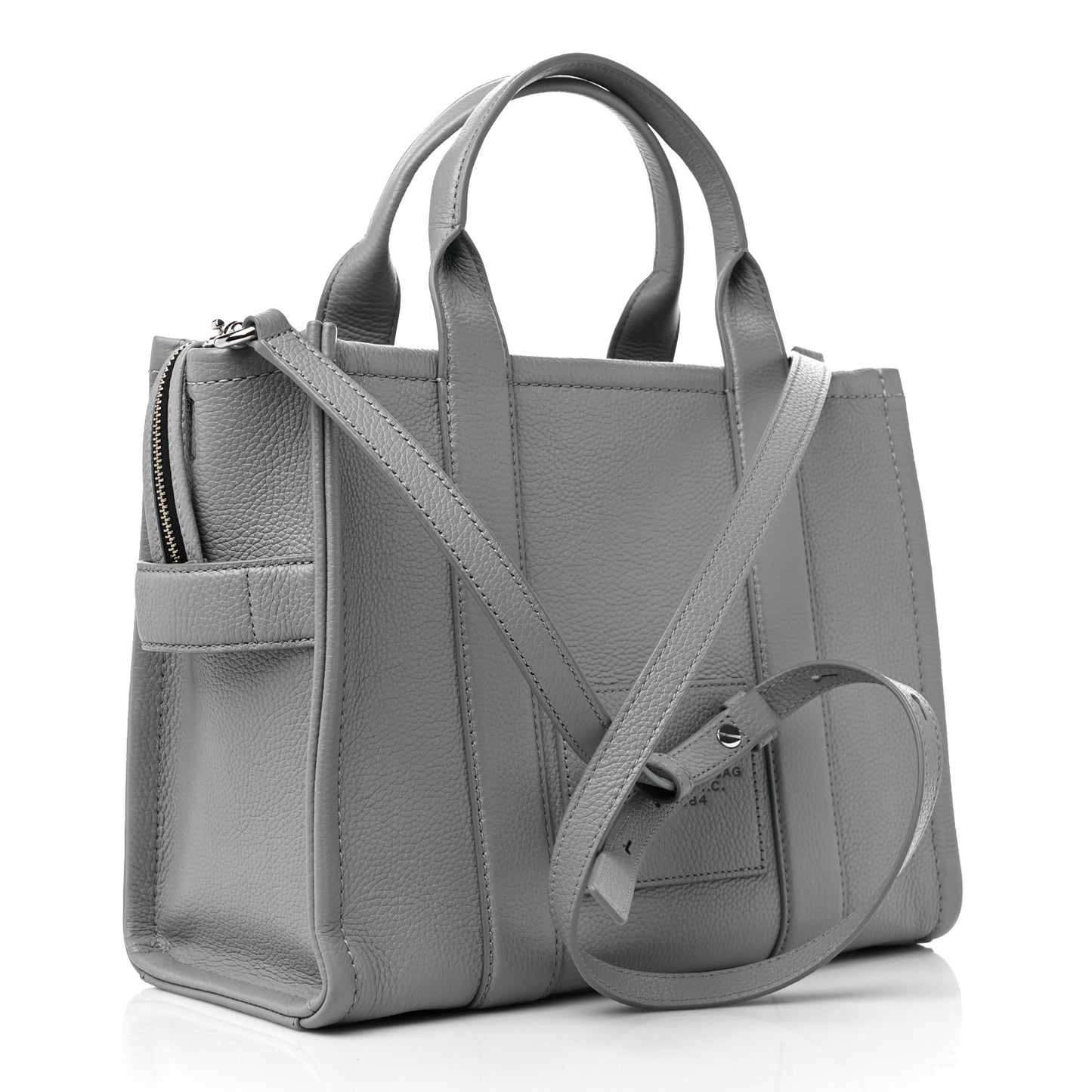 Grained Calfskin Medium The Tote Bag Grey