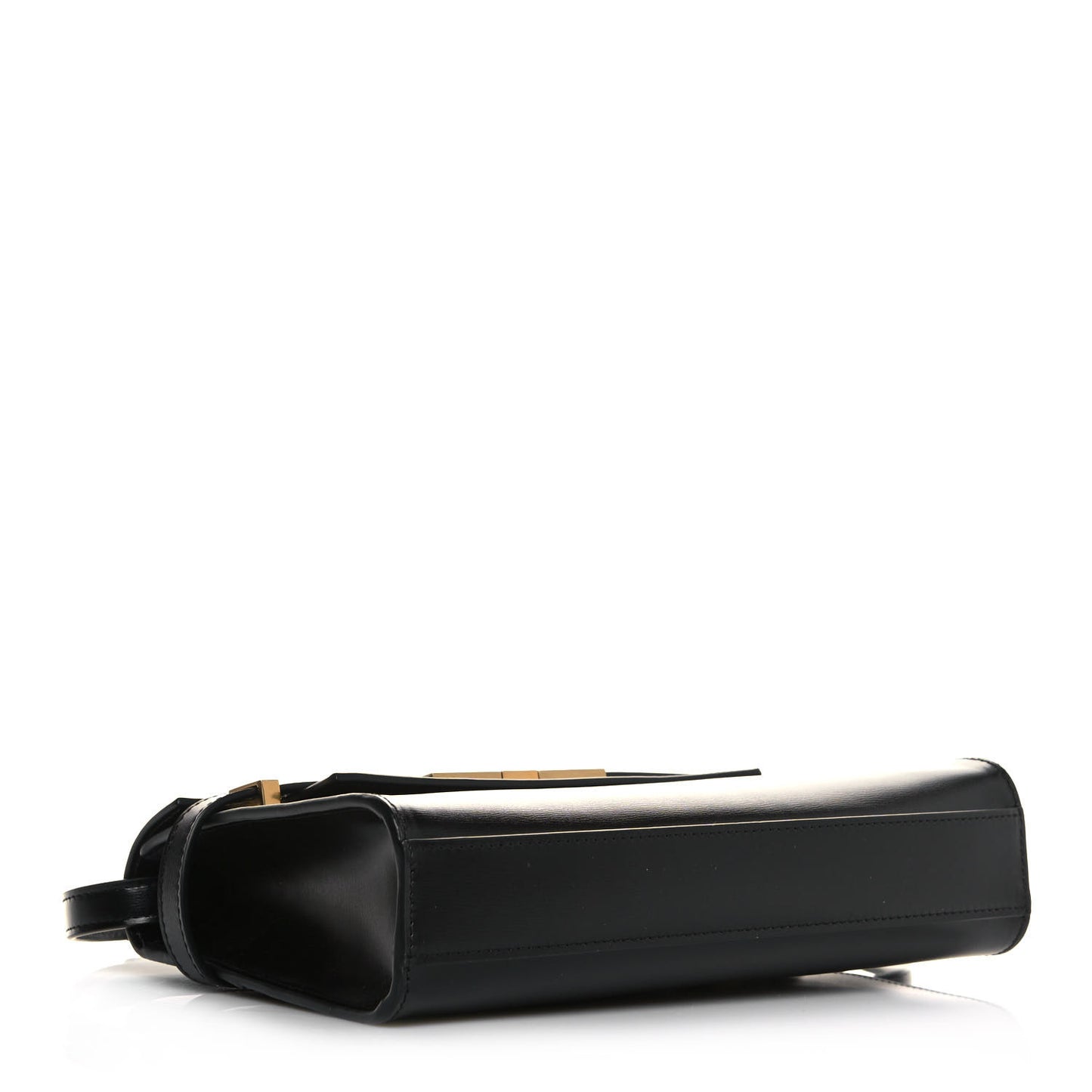 Smooth Calfskin Manhattan Shoulder Bag Black
