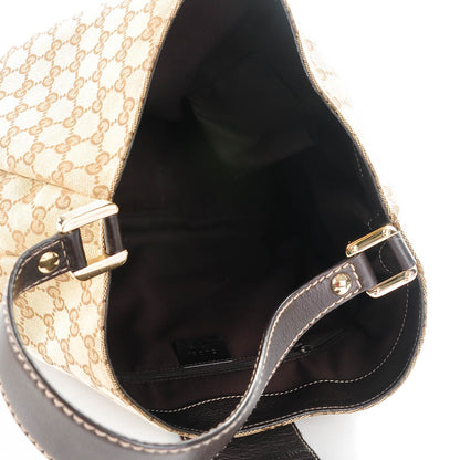 Gucci Monogram Large New Ladies Web Hobo Dark Brown 5 of 7