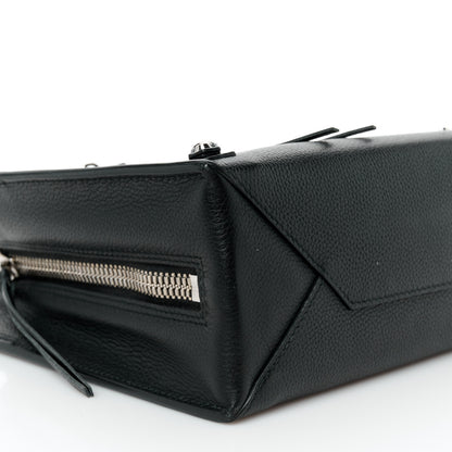 Balenciaga Grained Calfskin Papier Mini A4 Zip Around Tote Black 10 of 11