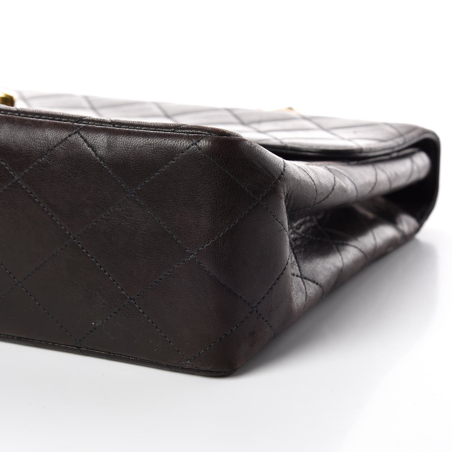 Chanel Lambskin Quilted XL Jumbo Single Flap Black 6 of 9
