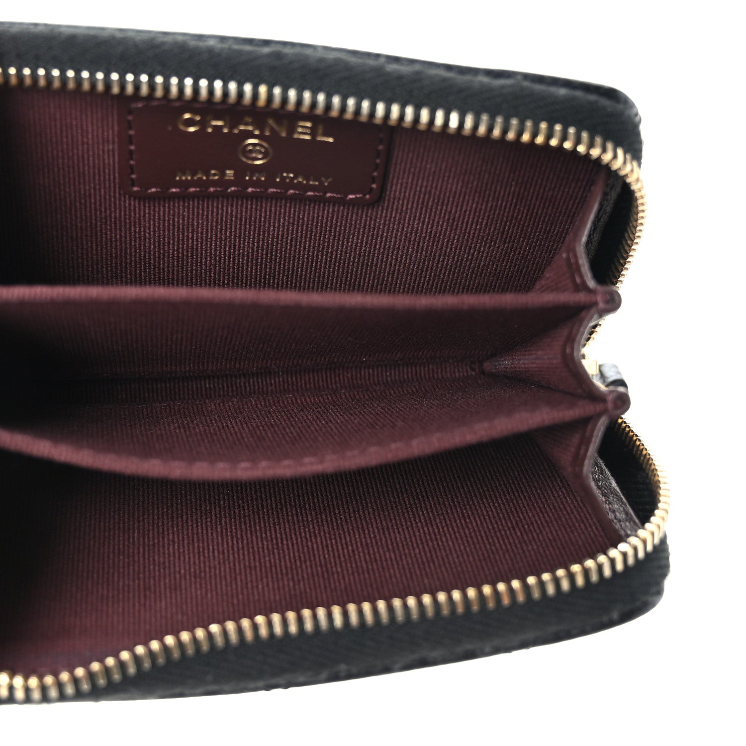 Chanel Caviar Quilted Zip Coin Purse Black 5 of 7