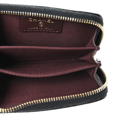 Chanel Caviar Quilted Zip Coin Purse Black 5 of 7