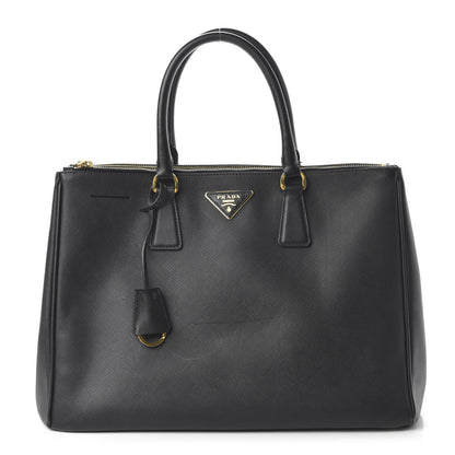 Prada Saffiano Large Galleria Double Zip Tote Black 1 of 9