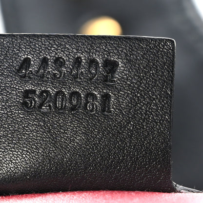 Gucci Velvet Matelasse Small GG Marmont Shoulder Bag Black 7 of 9