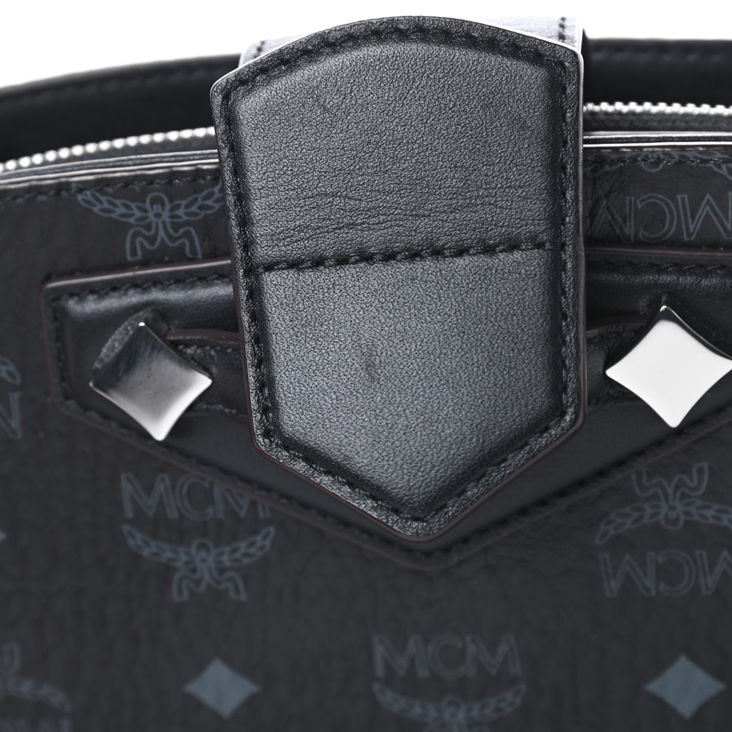 MCM Visetos Small Essential Crossbody Bag Black 11 of 11