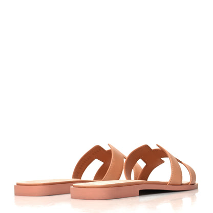 Hermes Calfskin Oran Sandals 36 Granit Rose 4 of 9