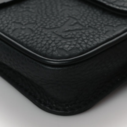 Louis Vuitton Taurillon Monogram S Lock Sling Bag Black 9 of 10