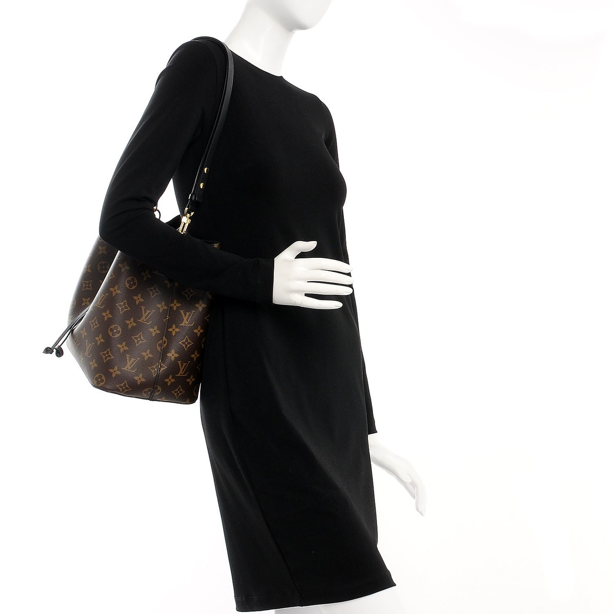 Louis Vuitton Monogram Neonoe MM Black 2 of 6