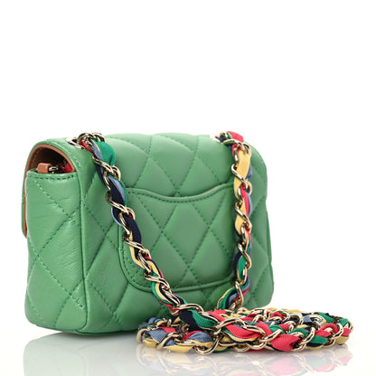Chanel Lambskin Mixed Fibers Quilted Small Cocovado Flap Green 3 of 11