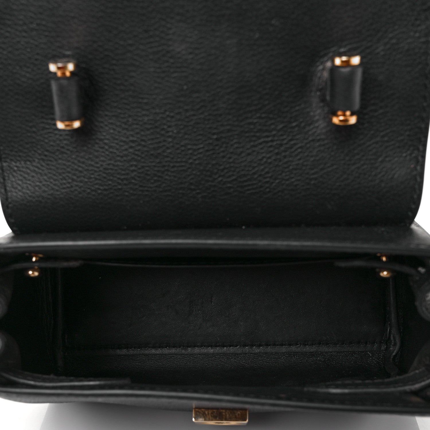 Versace Grained Calfskin Small La Medusa Top Handle Bag Black 4 of 12
