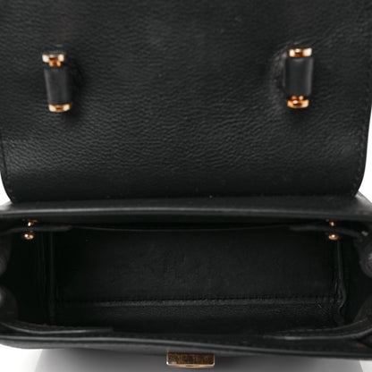Versace Grained Calfskin Small La Medusa Top Handle Bag Black 4 of 12