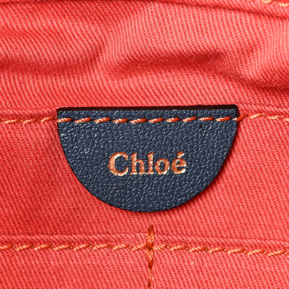 Chloe Leather Medium Angie Shoulder Bag Fjord Blue 6 of 8