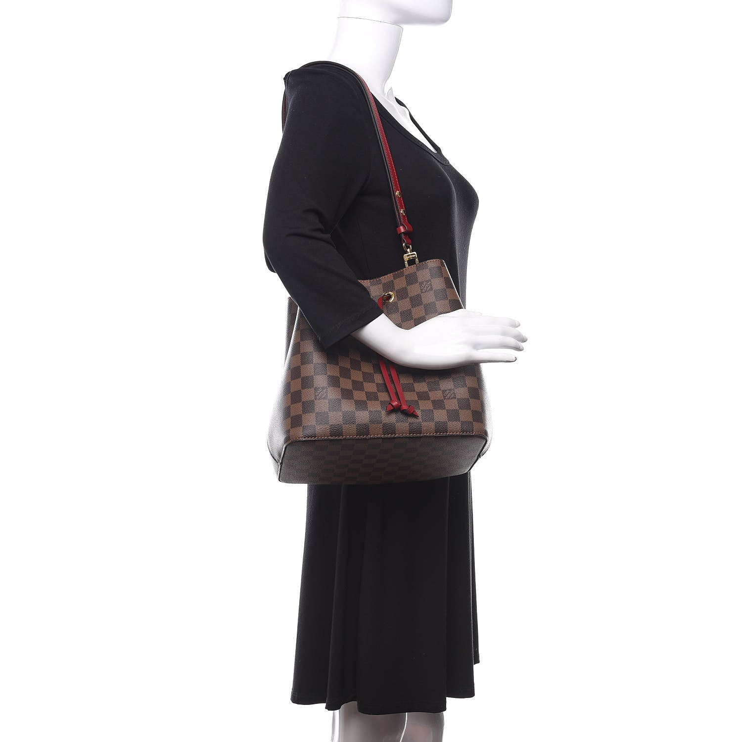 Louis Vuitton Damier Ebene Neonoe MM Cherry Berry 2 of 12