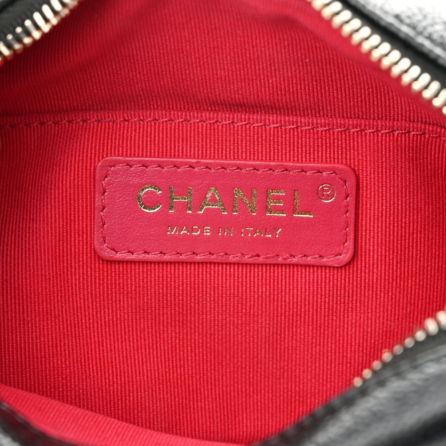 Chanel Shiny Caviar Quilted Chain Melody Camera Bag Black 6 of 11