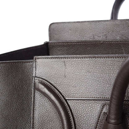 Celine Drummed Calfskin Mini Luggage Anthracite 17 of 17