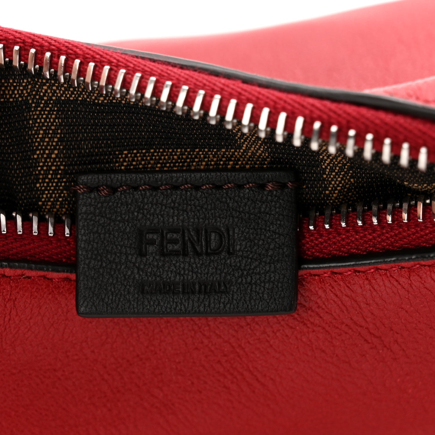 Fendi Vitello Grace New Matte Nano Fendigraphy Hobo Charm Scarlet Sage 6 of 10