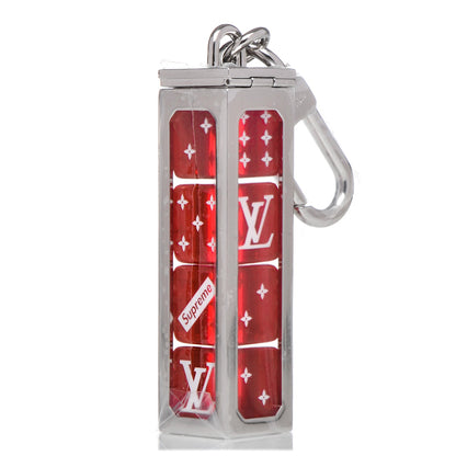 Louis Vuitton X SUPREME Dice Key Chain Bag Charm Red 1 of 12