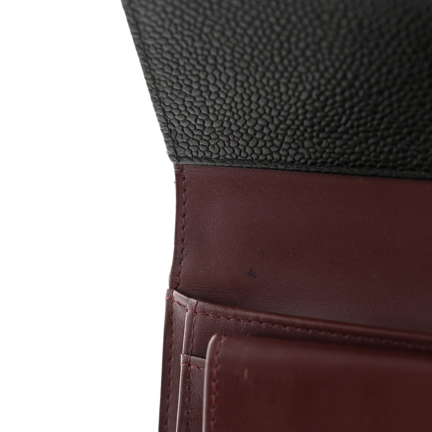 Caviar Quilted Large Flap Wallet Black