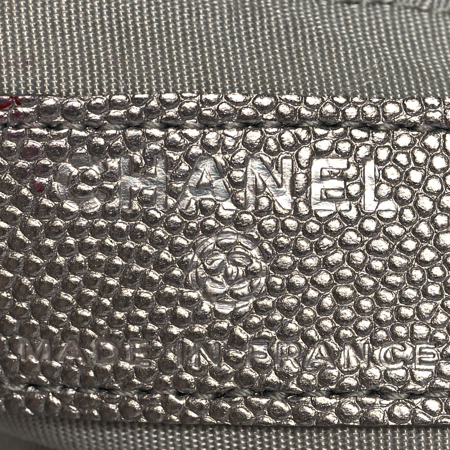 Chanel Metallic Caviar Quilted Mini Top Handle Vanity With Chain Silver 6 of 11