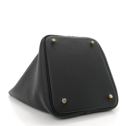 Hermes Taurillon Clemence Picotin Lock 22 MM Black 4 of 10