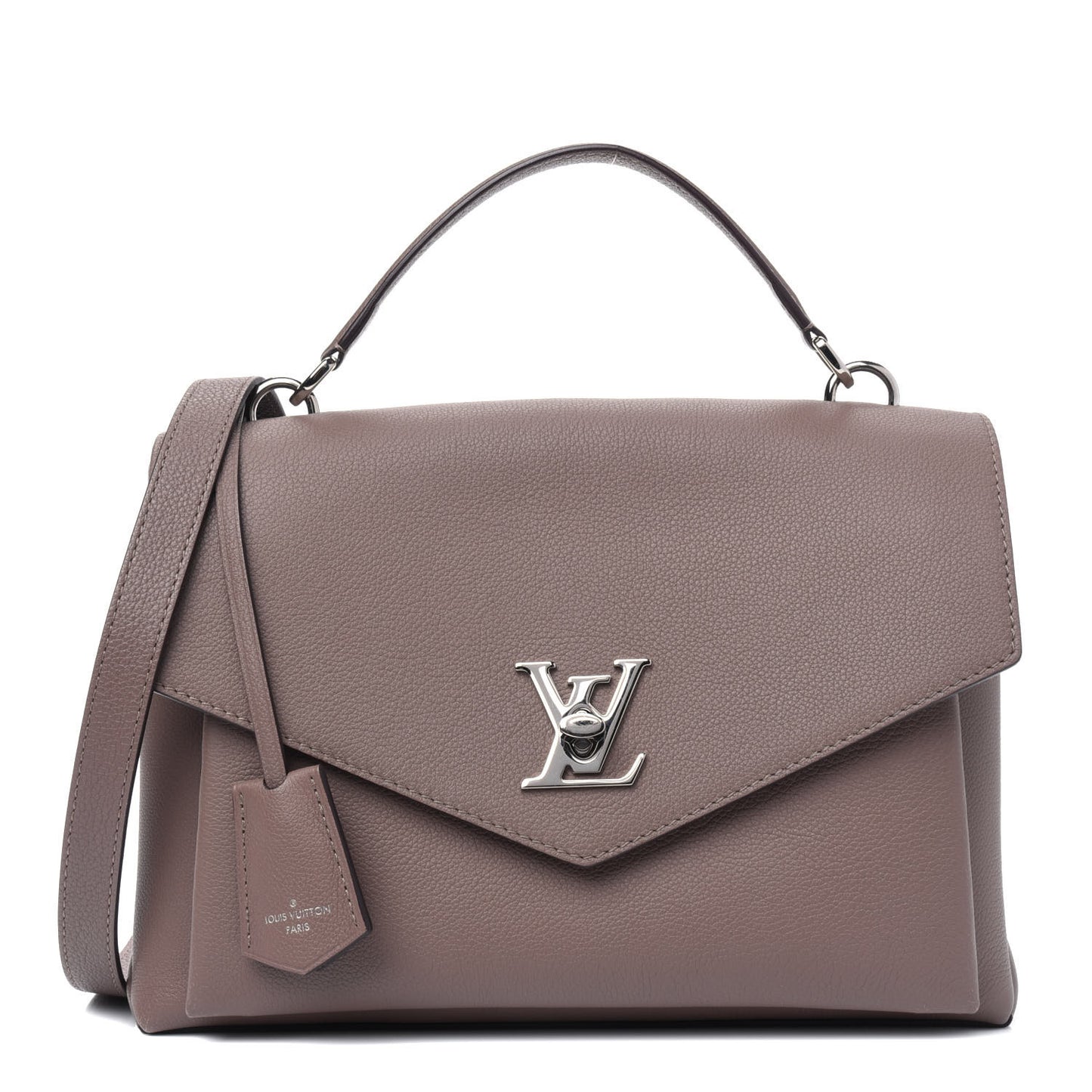 Soft Calfskin My Lockme Top Handle Taupe Glace