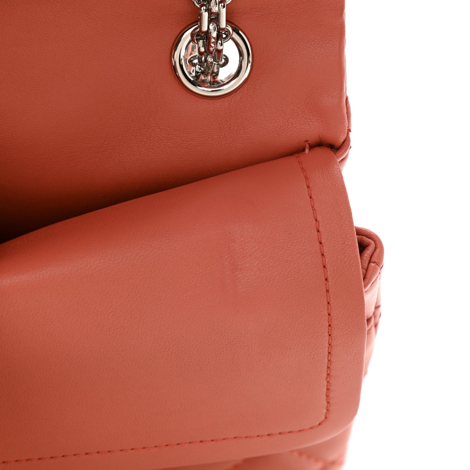Chanel Lambskin Quilted 2.55 Reissue 226 Flap Orange 12 of 12
