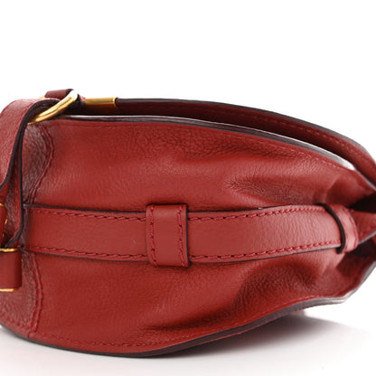 Chloe Calfskin Mini Marcie Round Crossbody Bag Red 8 of 12