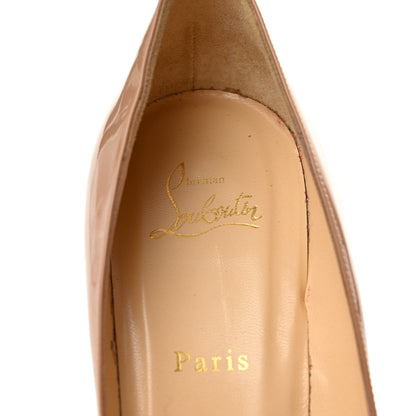 Christian Louboutin Patent Pigalle Follies 100 Pumps 40.5 Nude 8 of 9