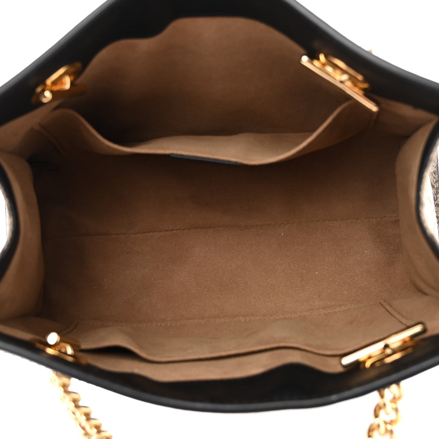 GG Supreme Monogram Small Padlock Tote Black