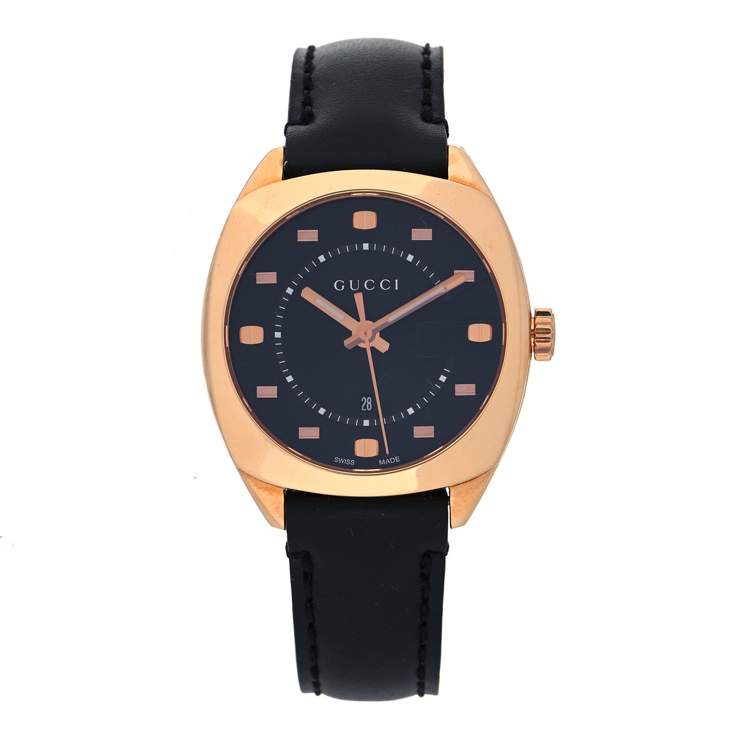Gucci Stainless Steel Calfskin 36mm GG2570 Watch Black 1 of 5