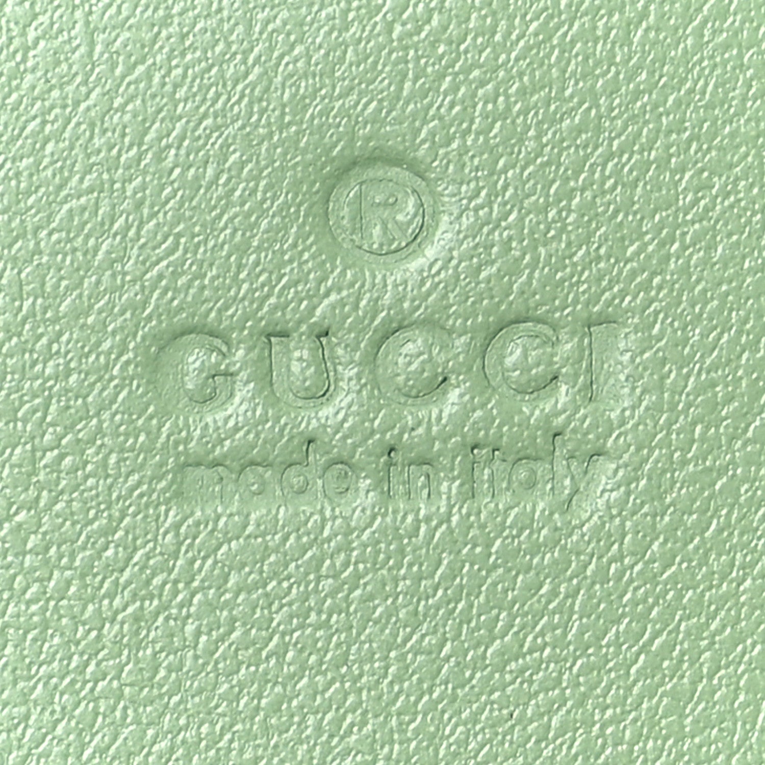 Gucci Calfskin Matelasse Chevron GG Marmont Card Case Wallet Salamander Green 6 of 7