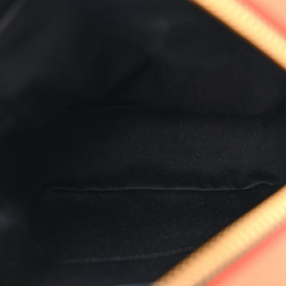 Versace Grained Calfskin Messenger Bag Orange 5 of 9