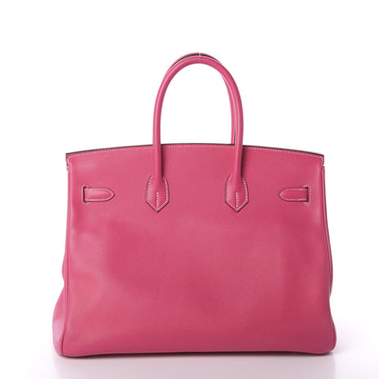 Hermes Epsom Candy Birkin 35 Rose Tyrien Rubis 4 of 33