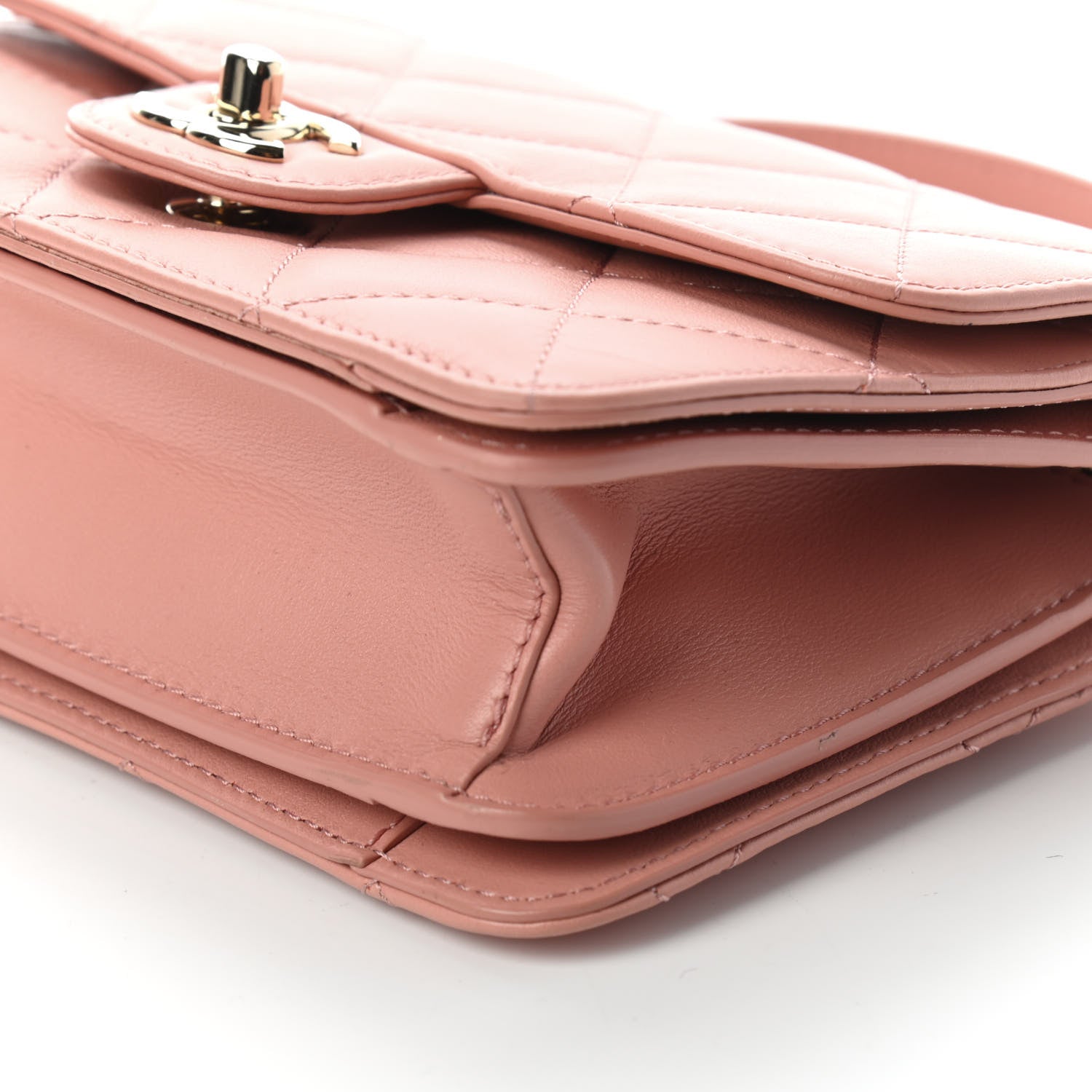 Chanel Calfskin Quilted Coco Lady Flap Dark Pink 9 of 9