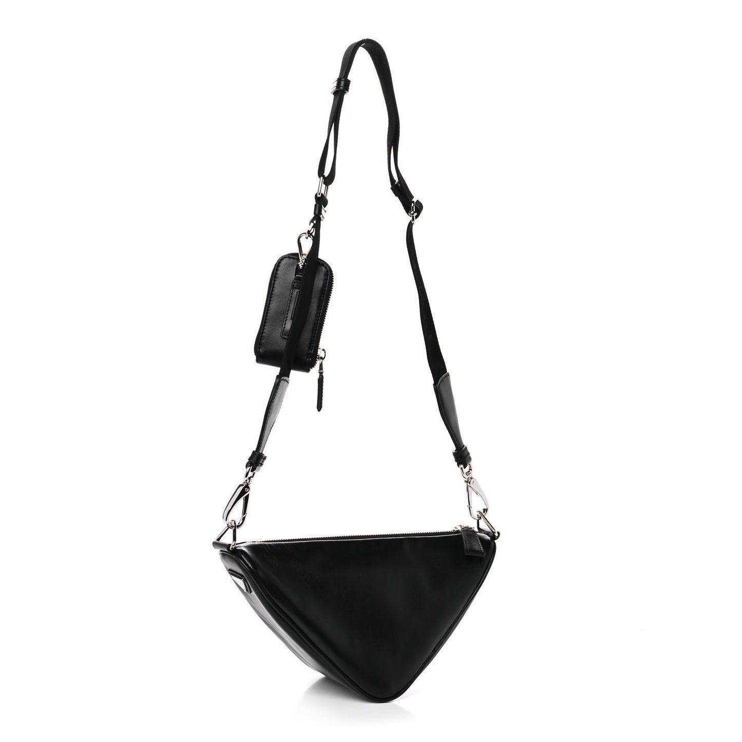 Grace Lux Triangle Shoulder Bag Black