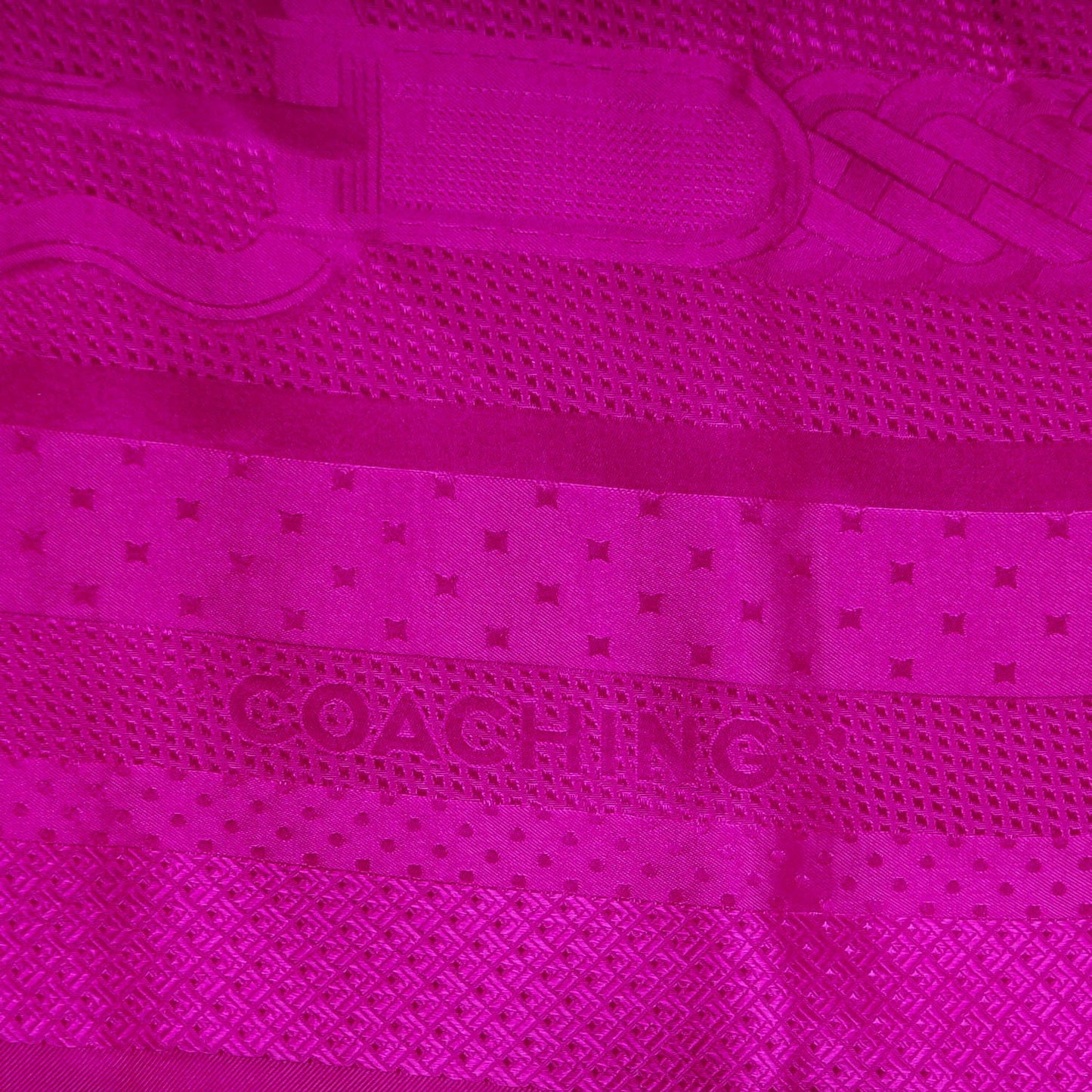Silk Coaching Scarf 140 Cyclamen