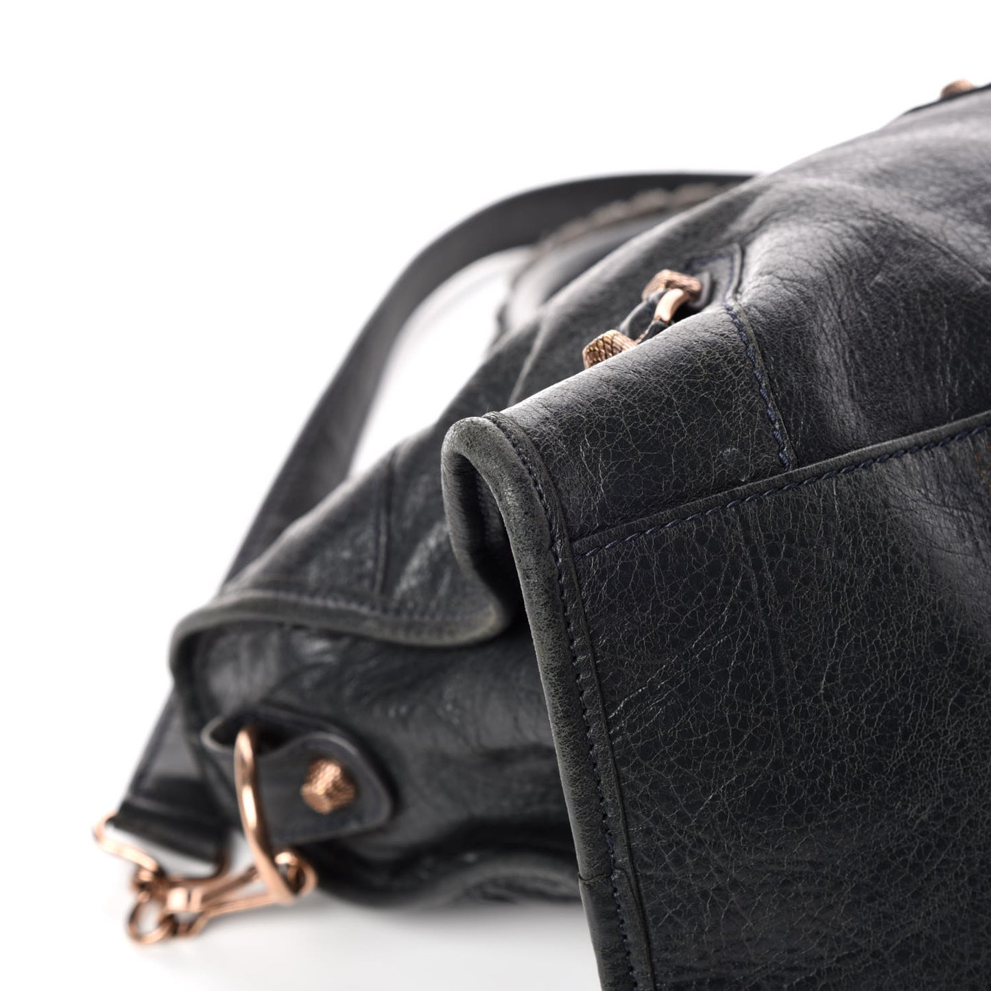 Agneau Giant 12 Rose Gold Hardware Part Time Anthracite
