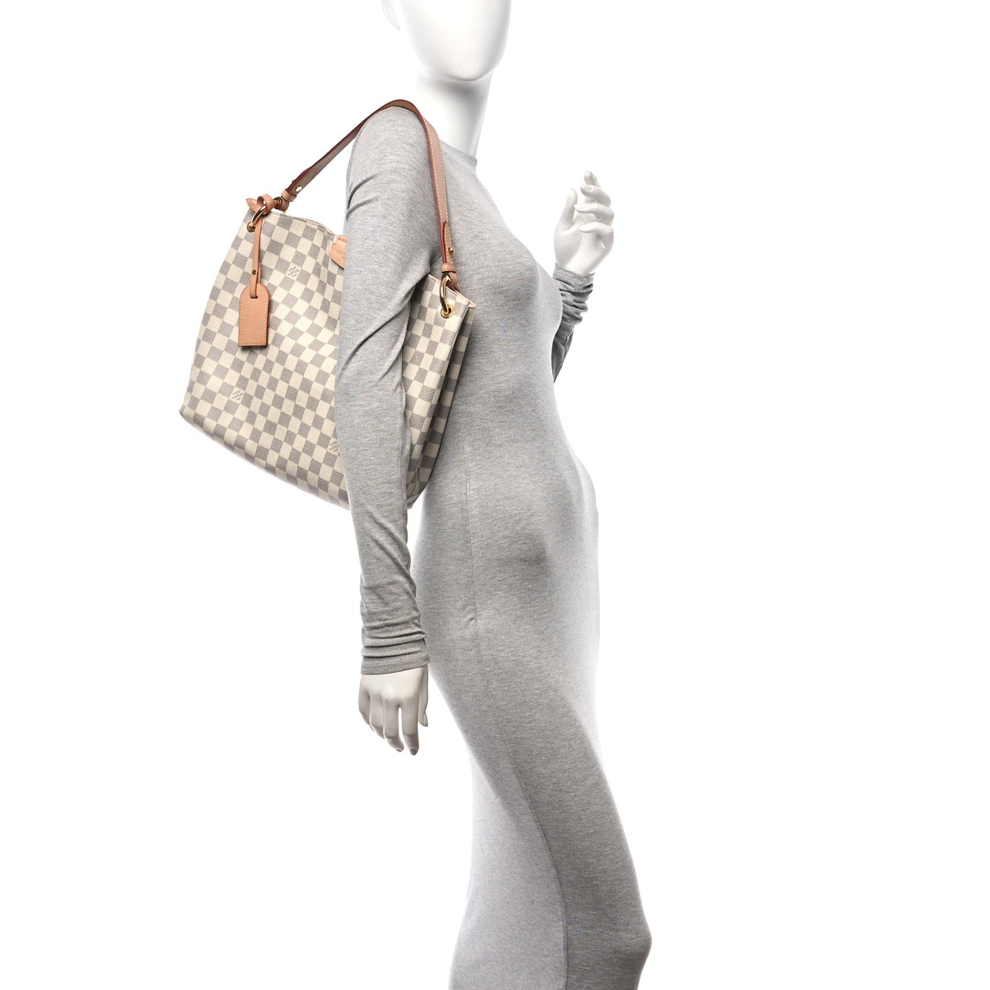 Damier Azur Graceful PM Rose Ballerine