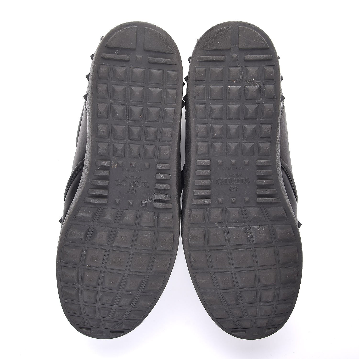 Valentino Garavani Vitello Rockstud Slip On Sneakers 43 Black 5 of 9